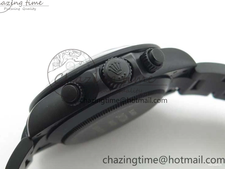 Crystal Bracelet on A7750 Black Edition Rainbow PVD Blaken Best Bezel Dial VR PVD Daytona V2 1226